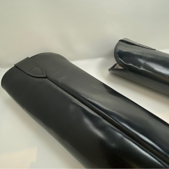 ❌SOLD❌ Isabel Marant Women's Black Lomero Leather Knee-high Western Boots (36) - Picture 8 of 13